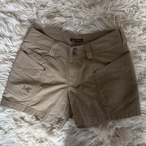 Arc'teryx Women's Khaki Cargo Shorts